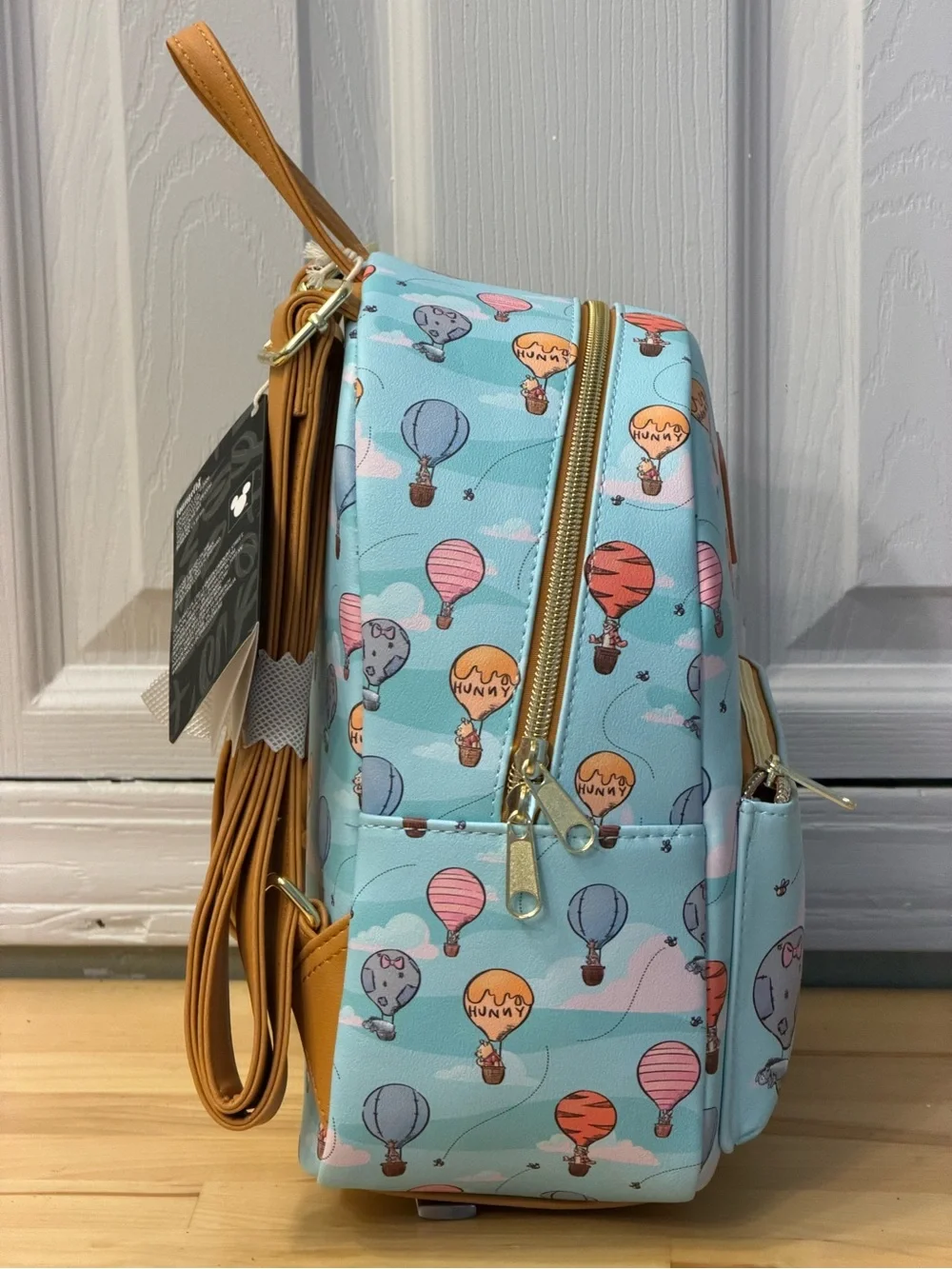 Disney Light Blue Hot Air Balloon Winnie the Pooh Mini Backpack loungefly
